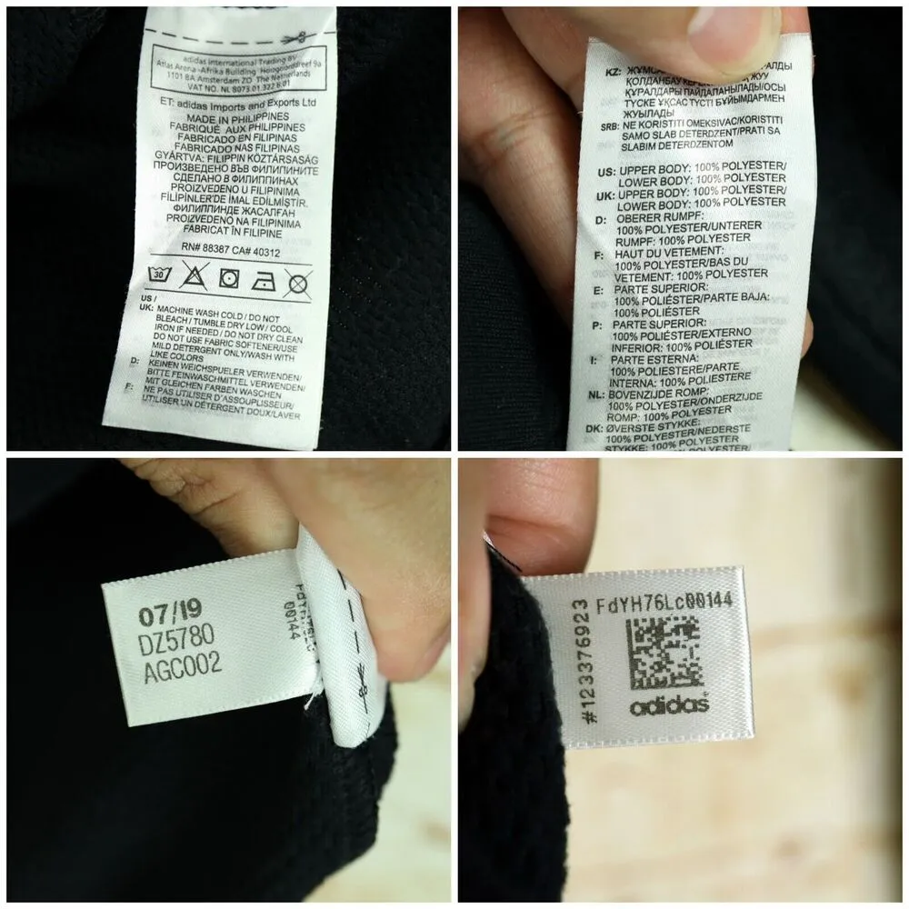 Adidas Originals Sweatshirt Women S Black Fleece Detail Half-Zip Pocket Gorpcore - Image 11