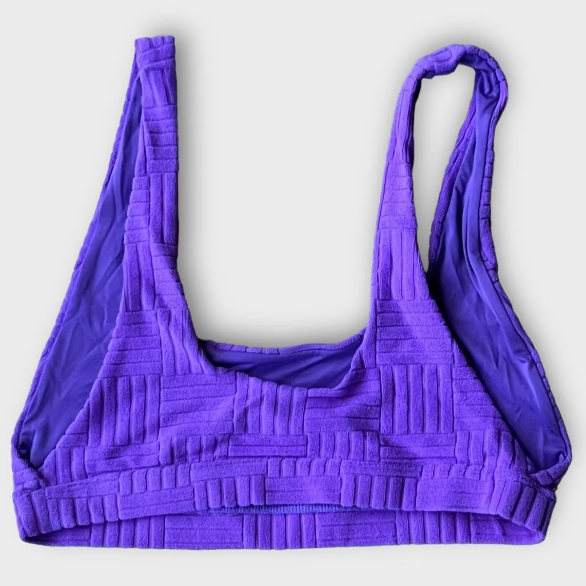 Beach Riot Peyton Ribbed Bikini Top Size Large - Image 5