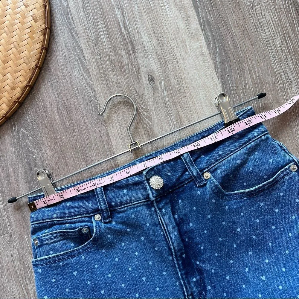 Generation love heart polka dot‎ Judith jeans women’s size 26 - Image 7
