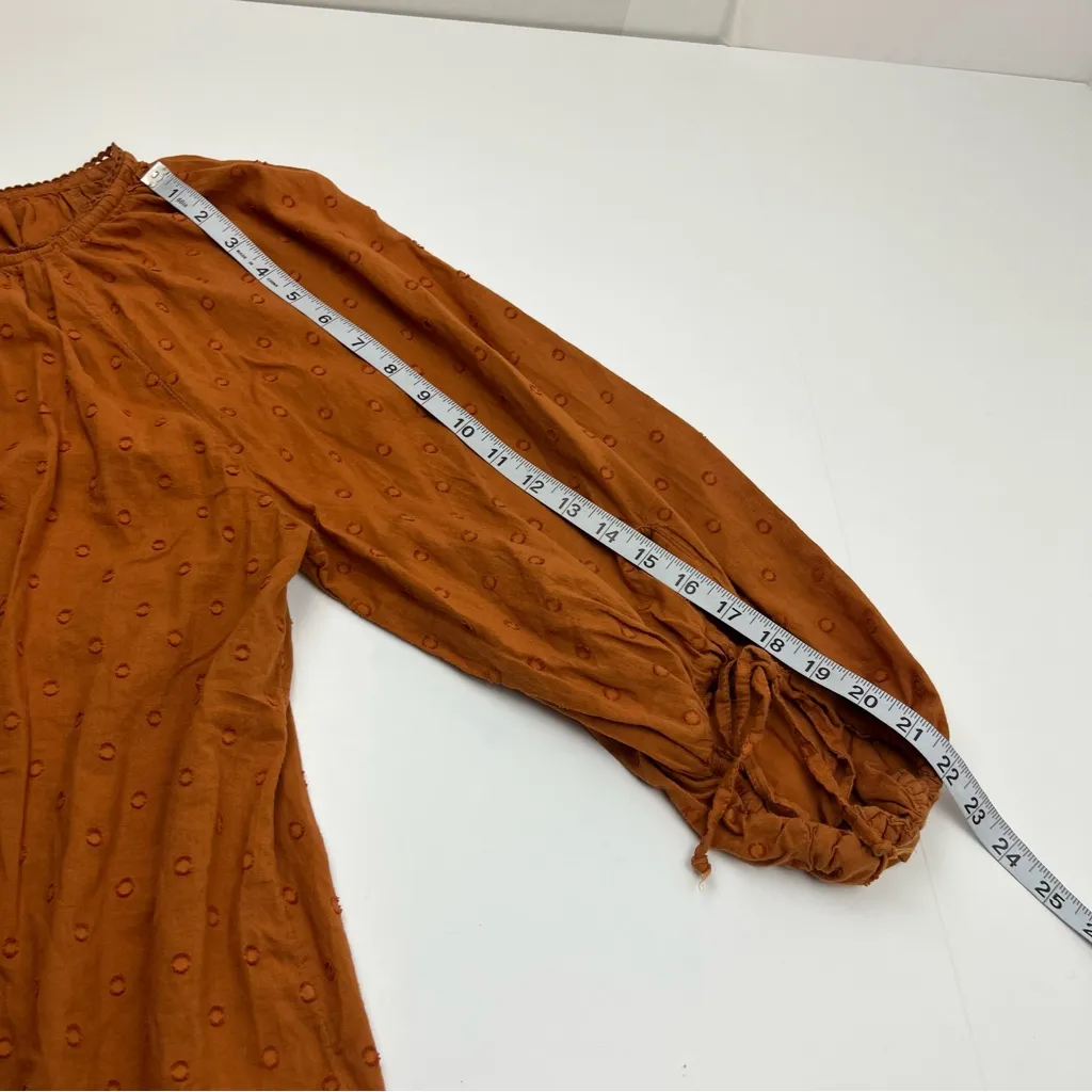 Sundance Catalog Augustine Top Womens Ginger Size Medium‎ Boho Bohemian Cotton - Image 7