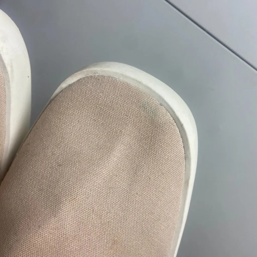 Lucky Brand Shoes Size 9.5 Gimmony Slip On Sneaker Flat Tan Neutral Canvas - Image 2