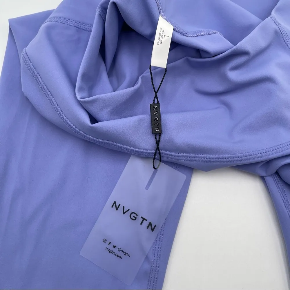 NVGTN Signature 2.0 Leggings Women’s Large Purple Soft Seamless NEW - Image 5