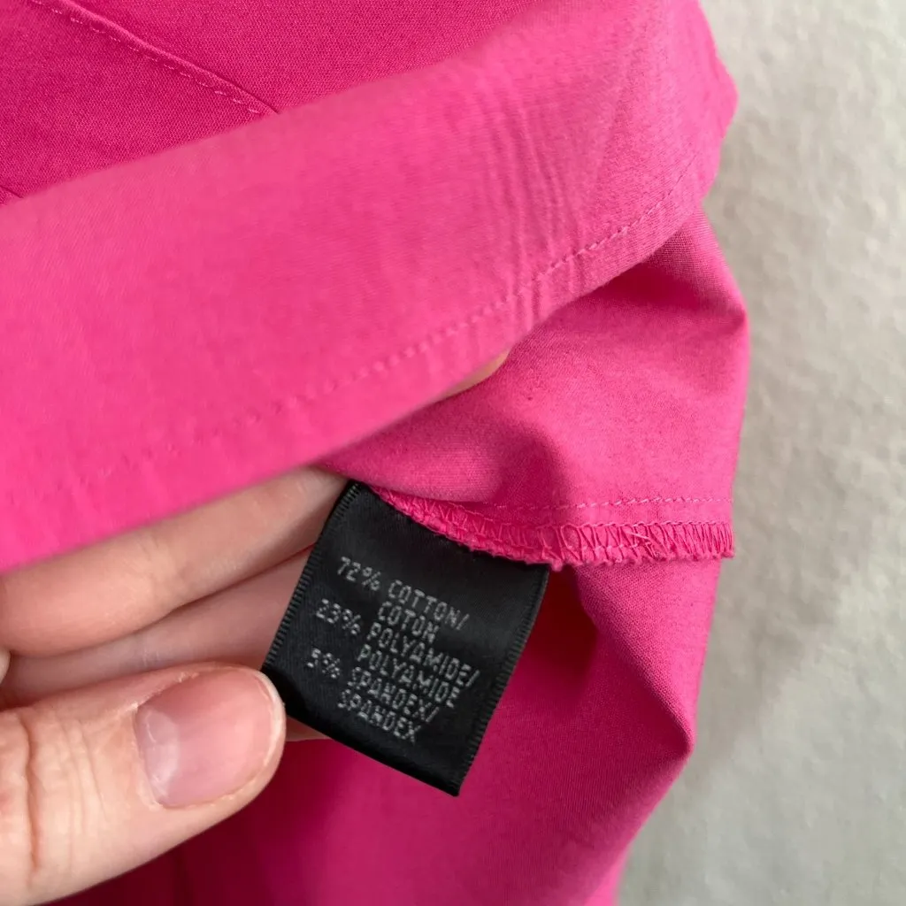 Lafayette 148 New York Womens fuchsia Pink Button - Image 9