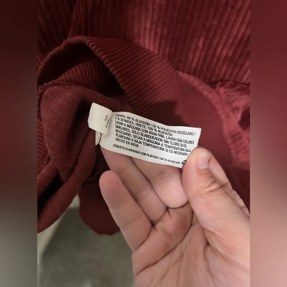 Universal Thread Red Velvet Corduroy Quarter Zip - Image 7