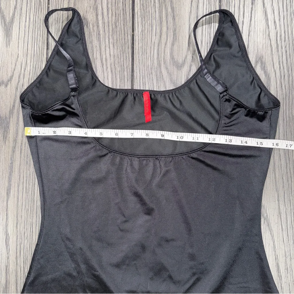Spanx Shapewear Open Bust Mid-Thigh Bodysuit Black Size 1X - Image 7
