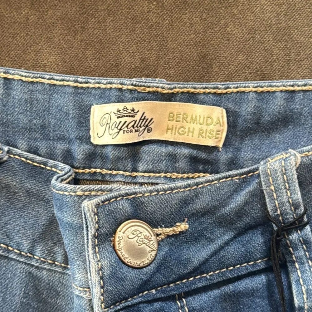 Women’s Royalty For Me High Rise Bermuda Shorts Hide Your Muffin Top Size 10 NWT - Image 3