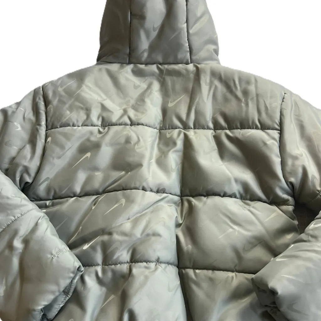 Nike Therma-FIT Rare All-Over Swoosh Puffer Jacket  Green Women's S Never Worn - Image 7
