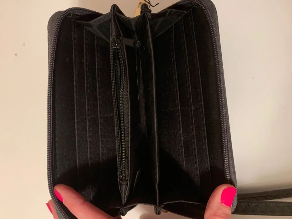 Charcoal Colored Wristlet/wallet - Image 3