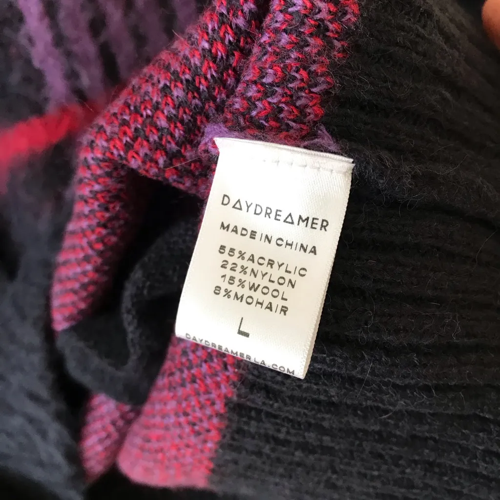 Daydreamer Plaid Wool Blend Oversized Cardigan Sweater - Image 4