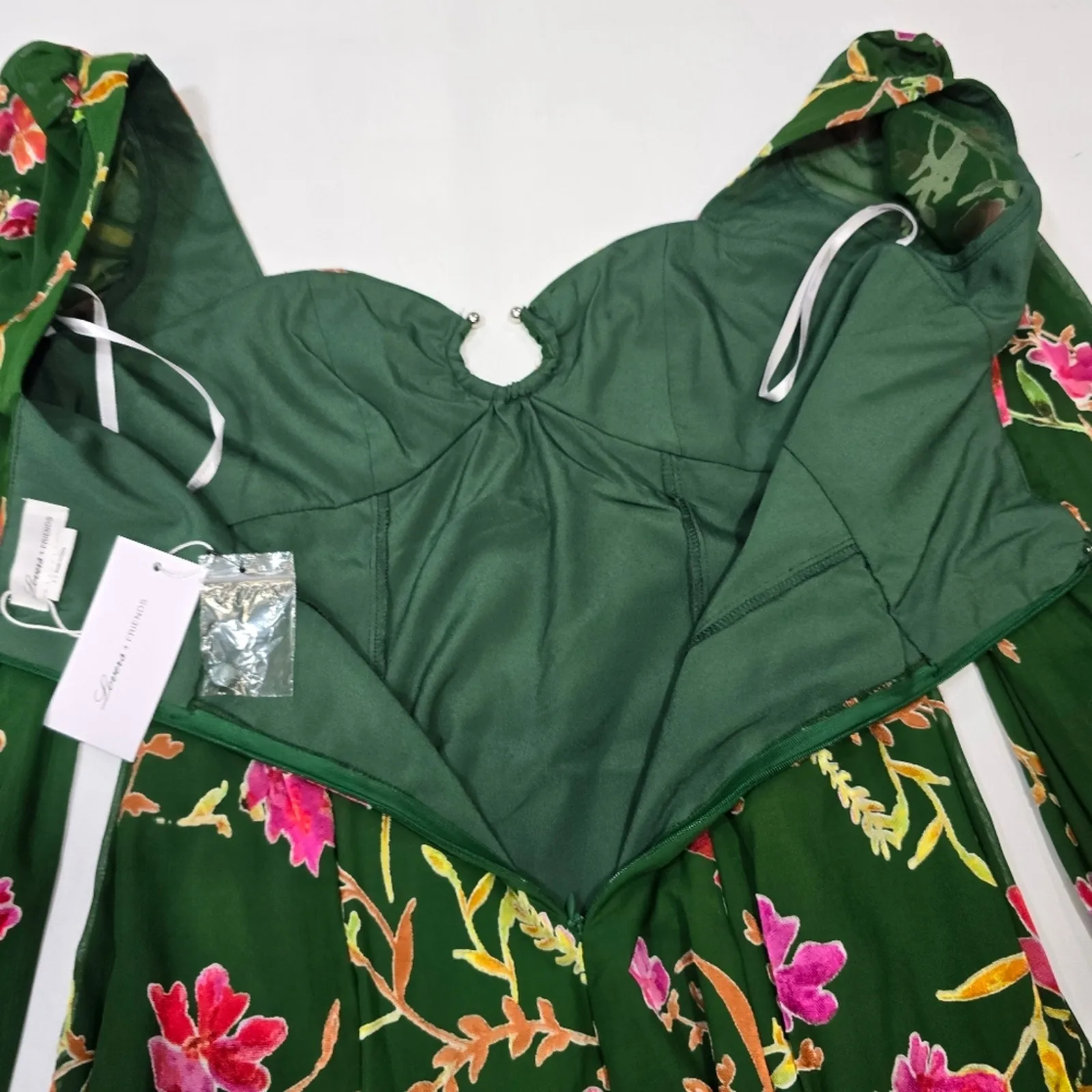 Lovers and Friends Marcella Mini Dress in Jade Floral Small - Image 11