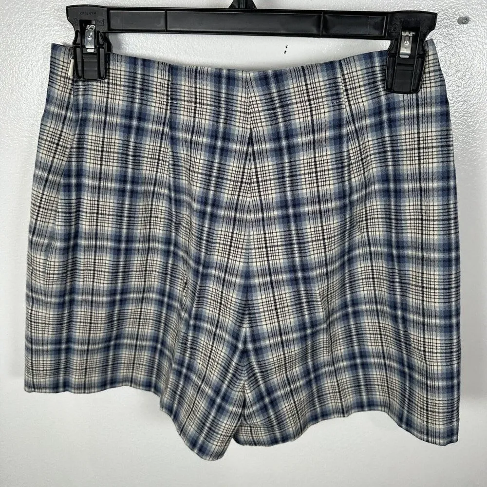 Vintage 90s Limited America Womens Shorts Size 6 Plaid Schoolgirl Academia Mini - Image 5
