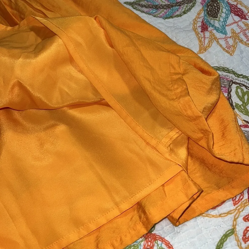 W118 by Walter Baker size large Rylan dress orange with pink criss cross back - Image 6