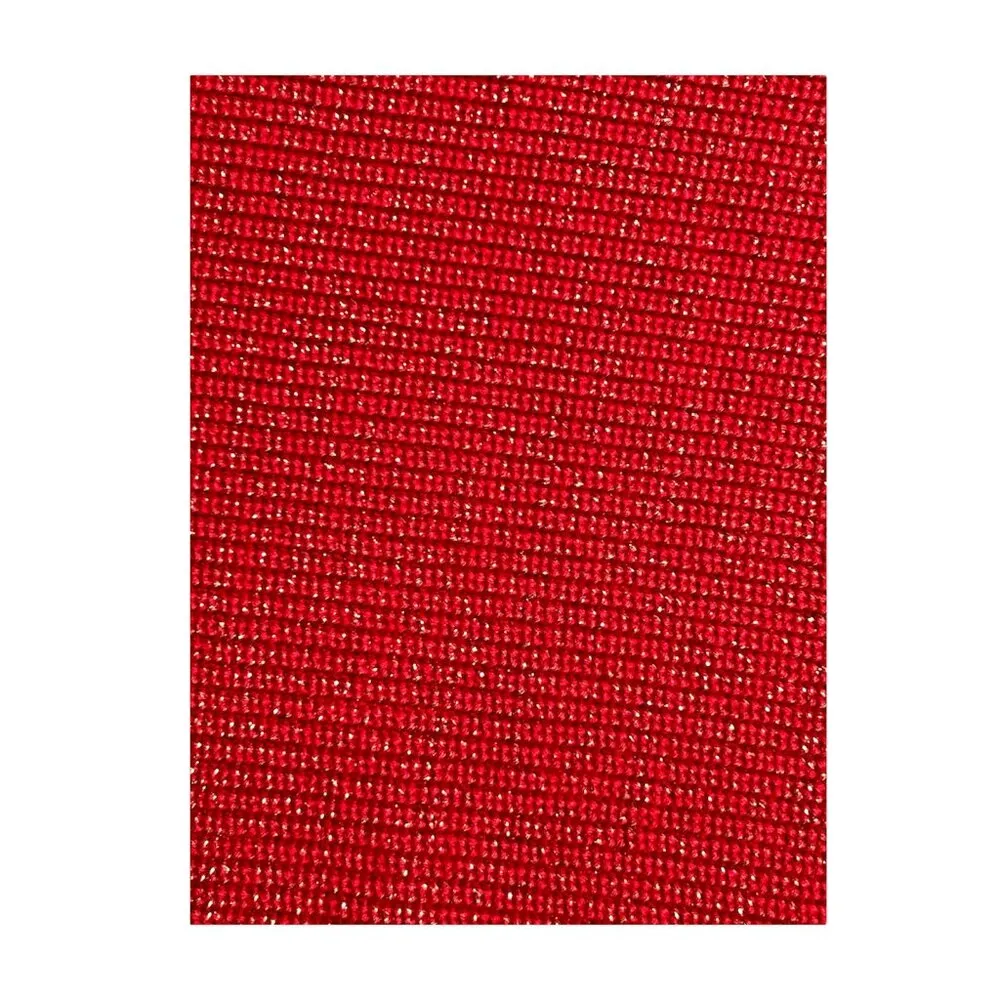 Calvin Klein Size L Red Gold Metallic‎ Cardigan Clip Front Sparkle Festive Party - Image 3