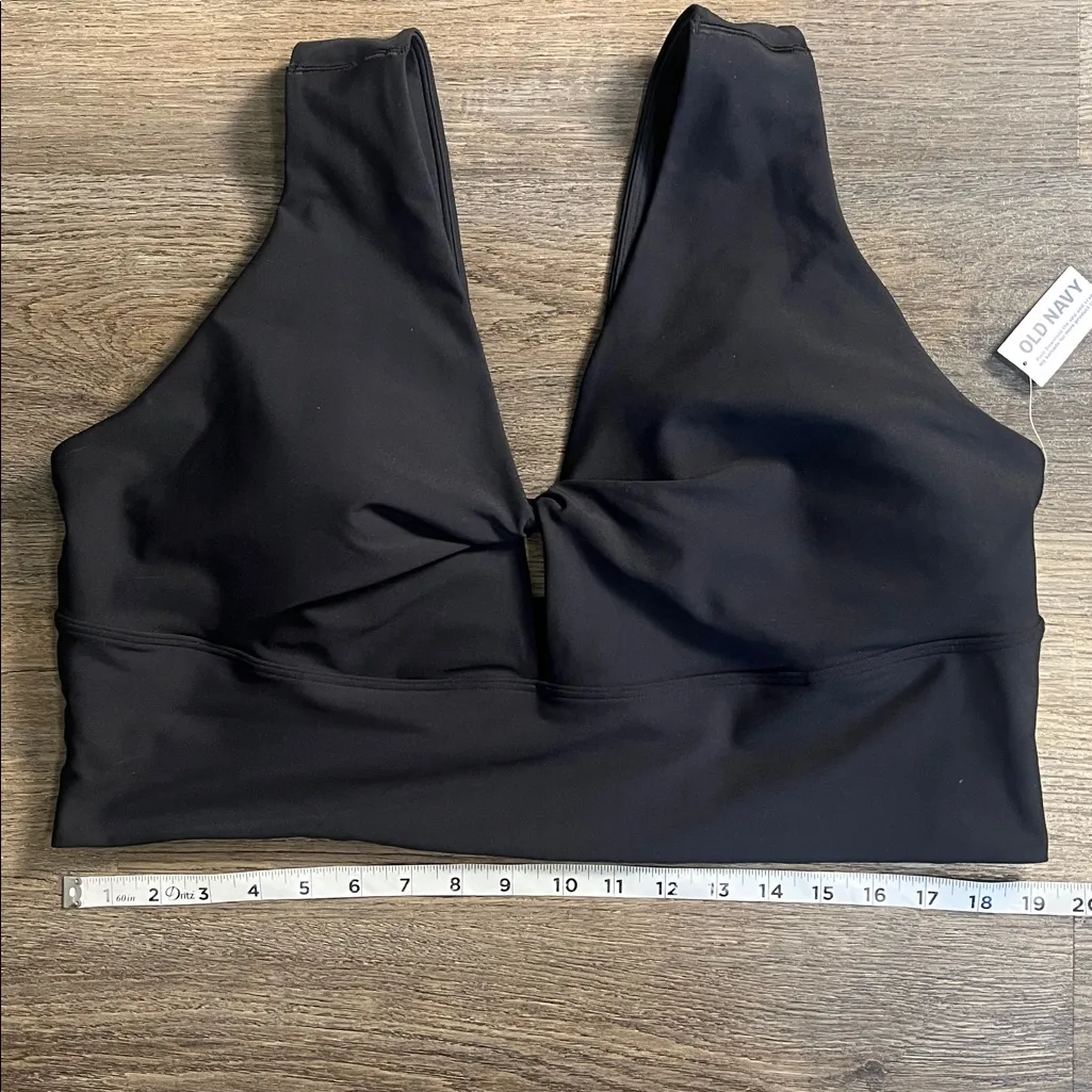 Old Navy Active Powersoft Go-Dry Black Padded Fitness Sports Bra  XXL NWT - Image 7