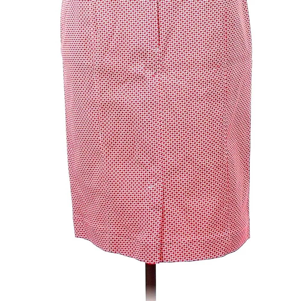 Socapri Tweed Mid Length Skirt Made in Italy size 50 (14) Red - Image 7