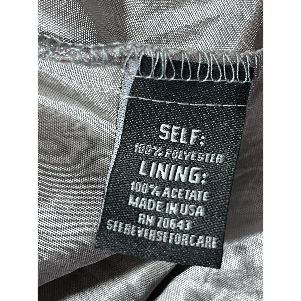 Dressbarn Floral Cut Out Sheer Black Mesh Fairy Goth Event Skirt Size 10 - Image 4