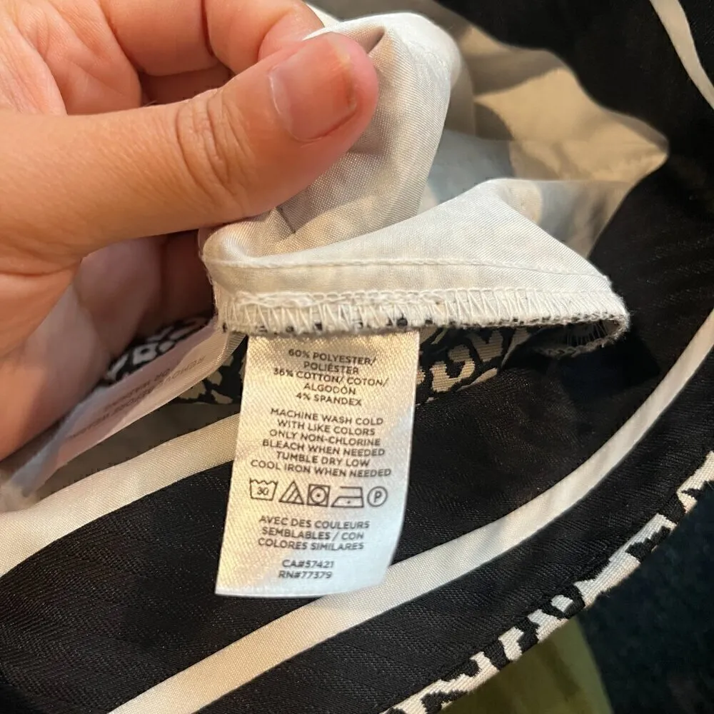 Ann Taylor black and white animal print dress pants - Image 5