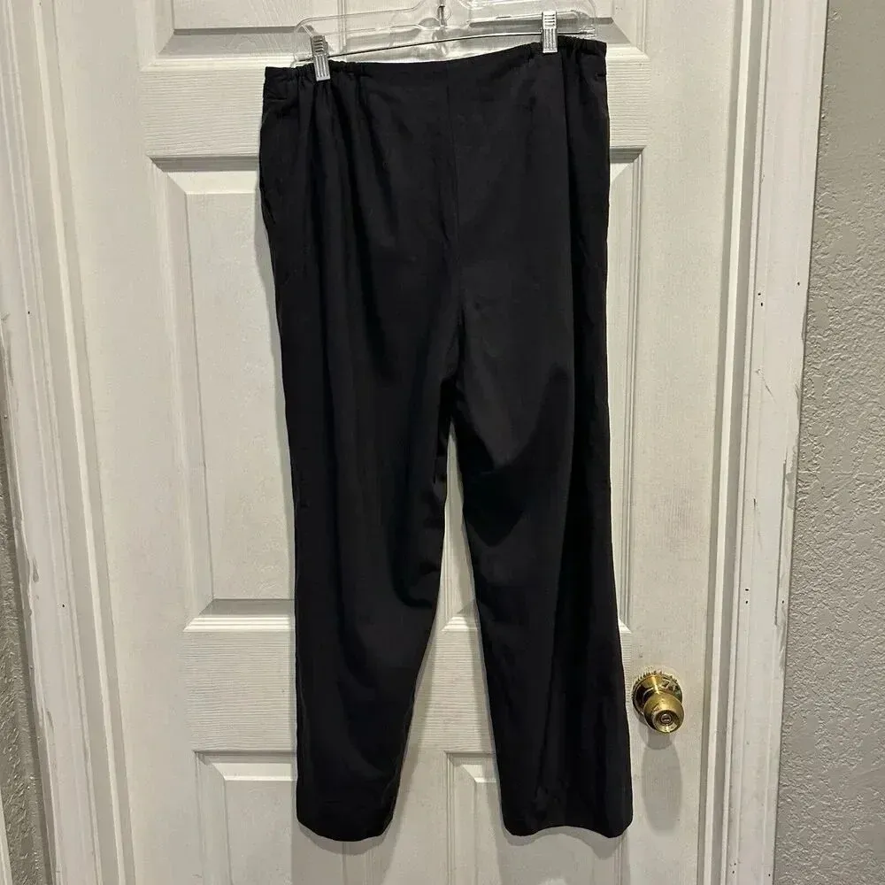 Vtg Talbots Woman 14W Gray Wool‎ Fully Lined Pants Slacks Made In Japan - Image 5