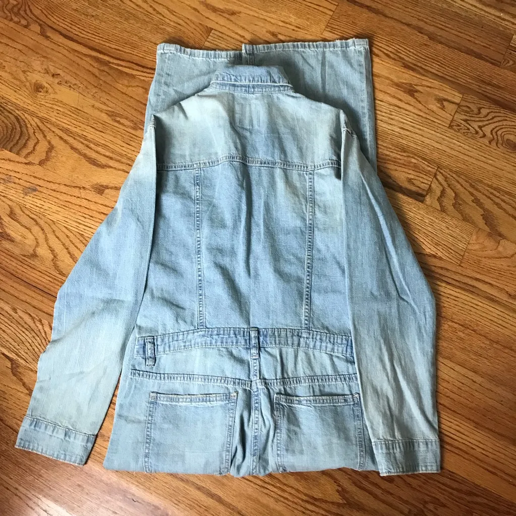 ZARA  Blue Denim Women's Jumpsuit NWT - Image 10