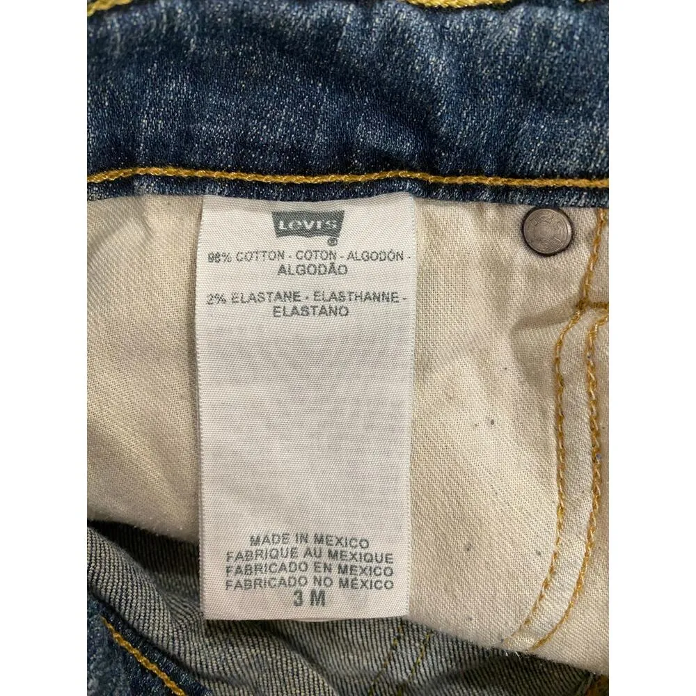 Levi's 518 Jeans Women's 3 Blue Low-Rise Superlow Bootcut 29" Inseam Distressed - Image 8