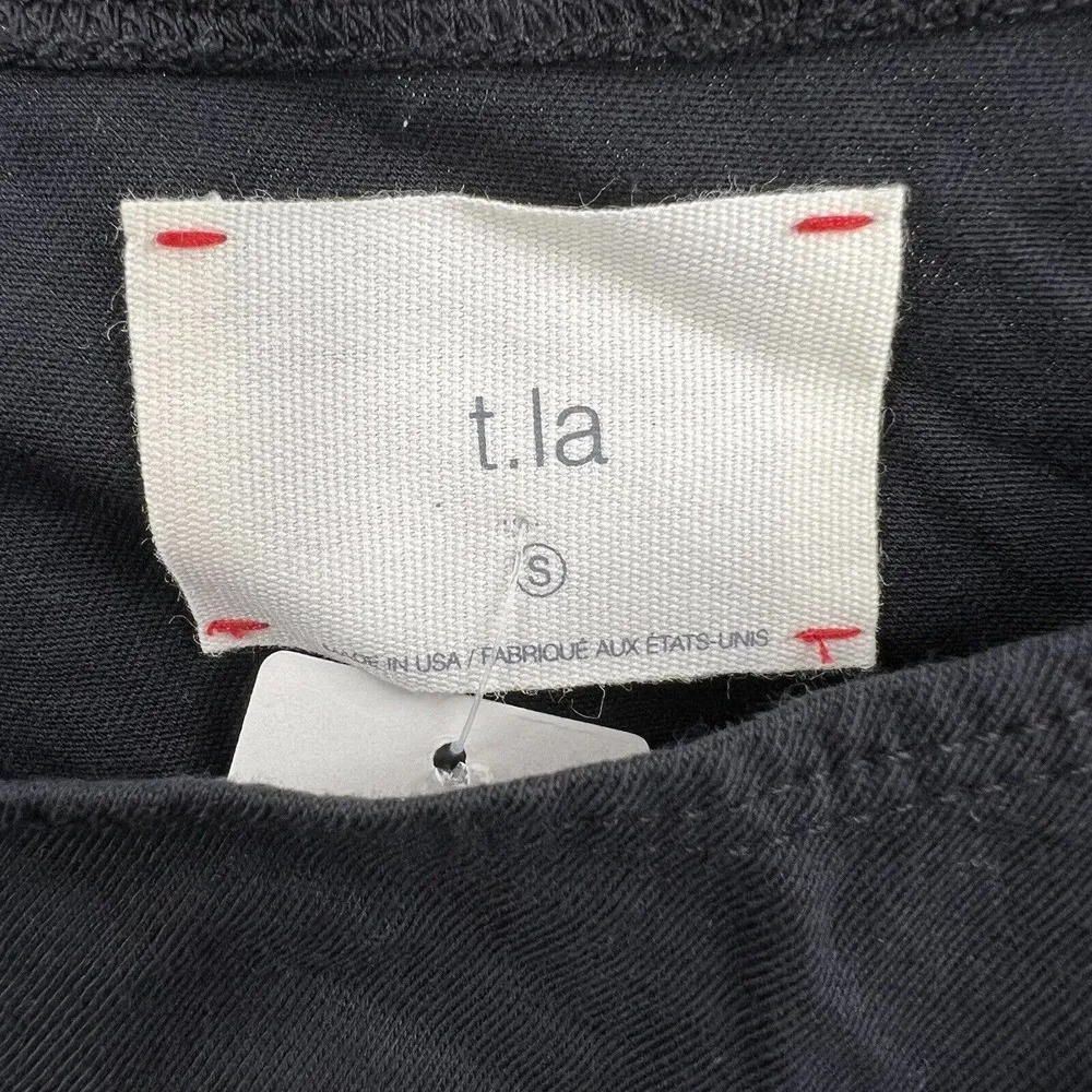 Anthropologie T.La Black One Shoulder Tee Small New - Image 26