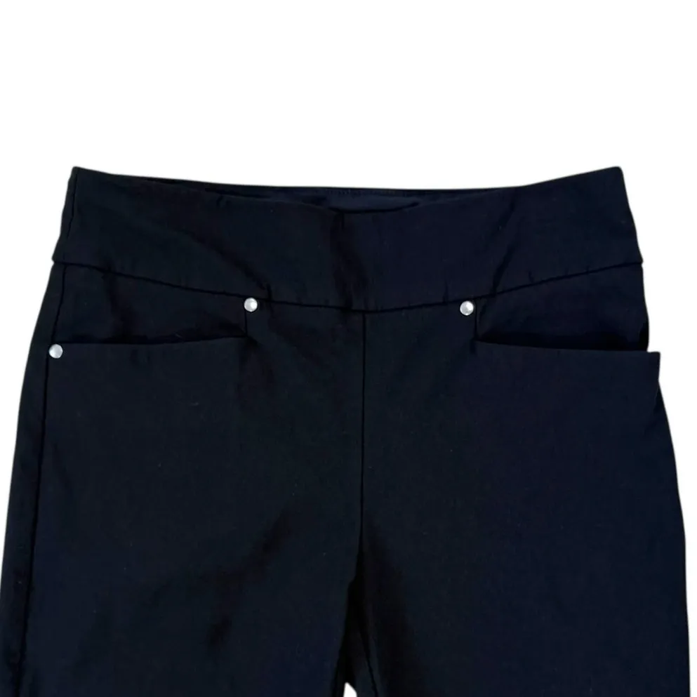 PGA Tour Performance Pull On Golf Pants Dri-Fit Pockets Size Small Black - Image 3