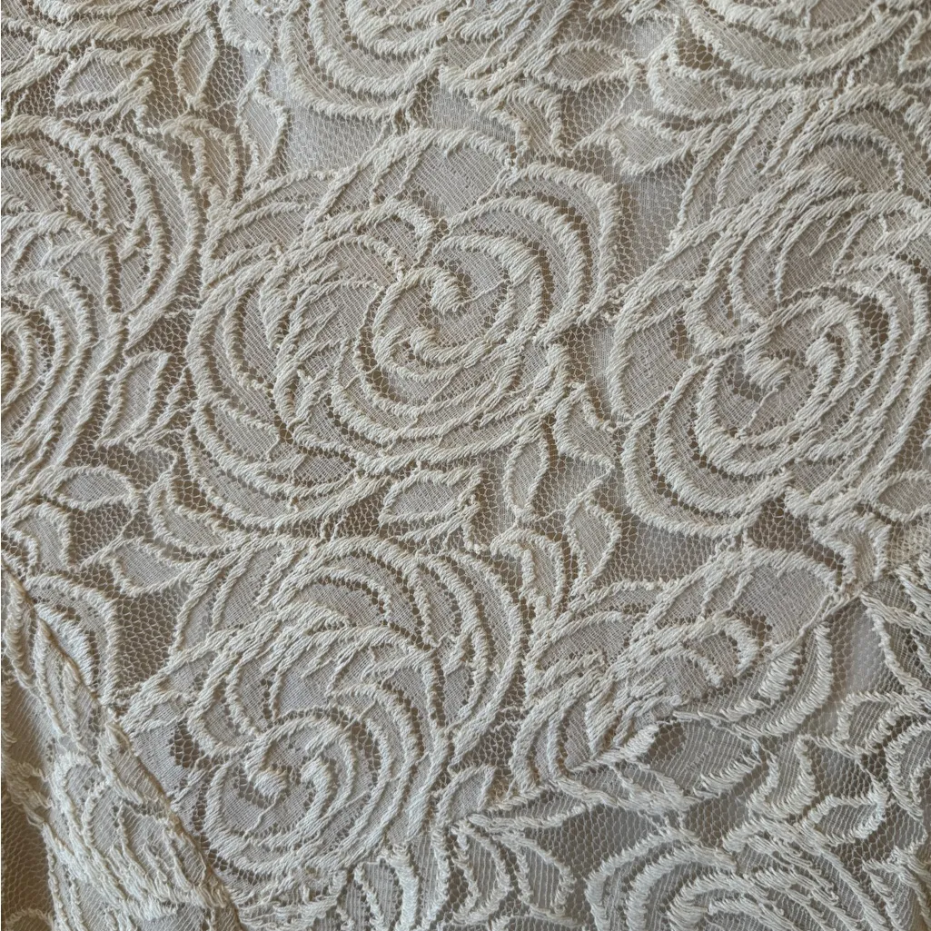 Dressy Floral Lace Skirt Melissa Paige XL‎ CREAM - Image 2