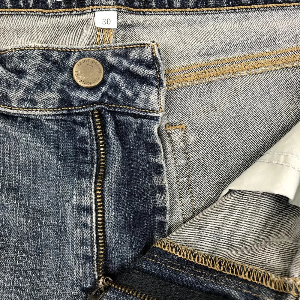 PAIGE Jimmy Jimmy Short Women 30 Blue Ripped Vacation Vibes Resort Outdoor Boho - Image 3