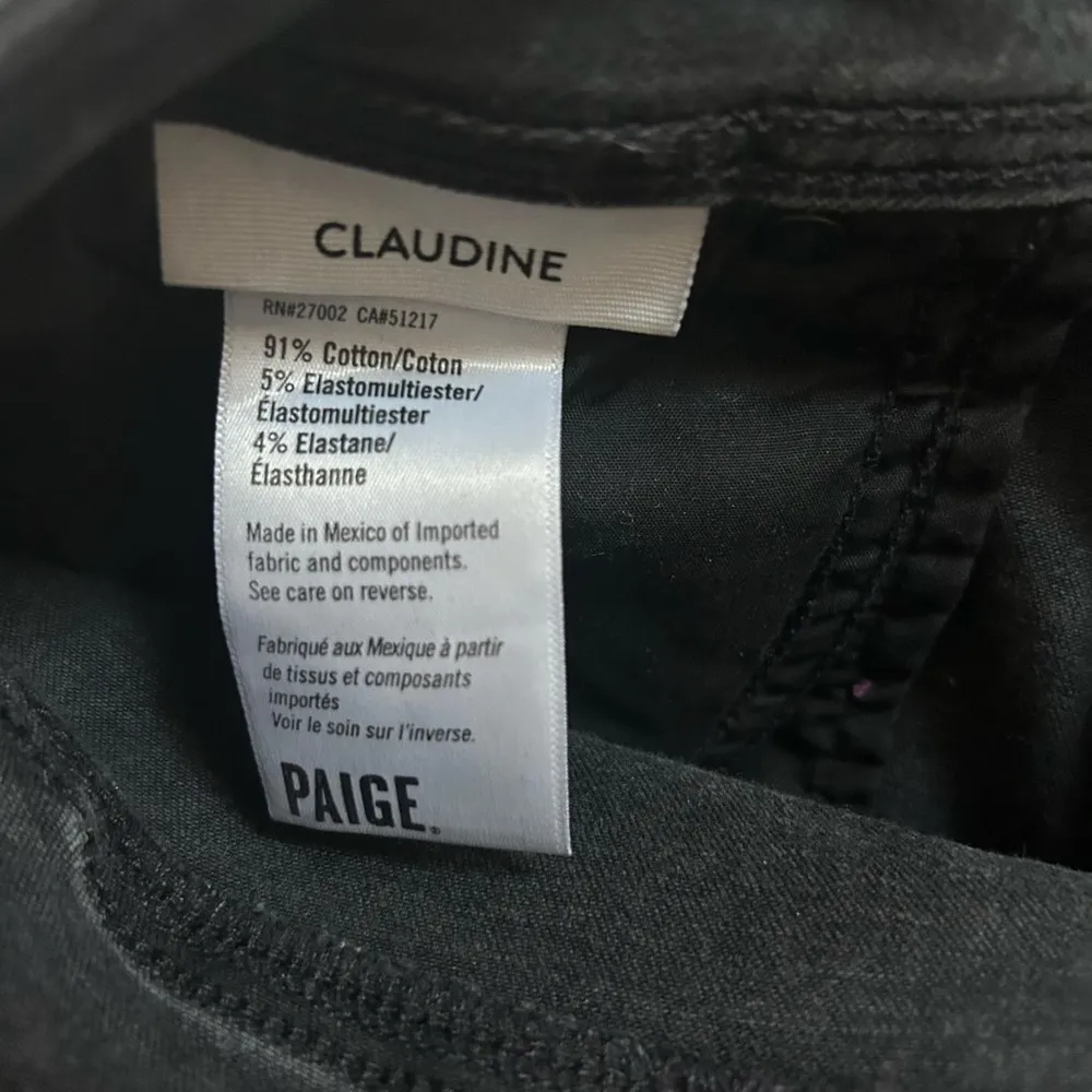 Paige Claudine Slater Destructed Flared Black Jeans - Image 7