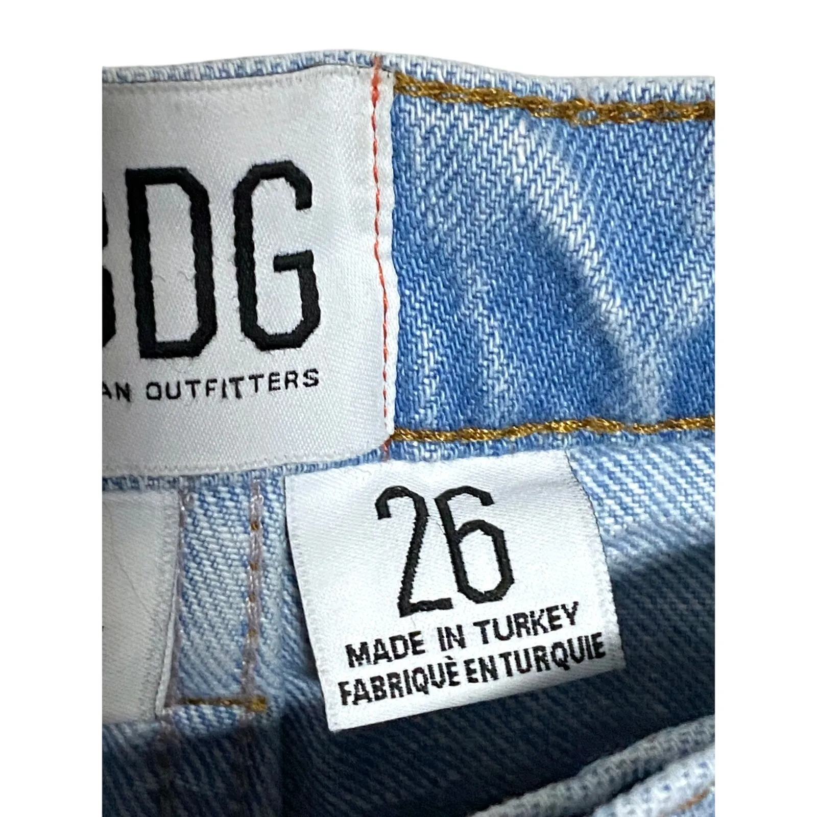 BDG Urban Outfitters Jeans Slim Straight Womens 26 Button Fly Distressed Ripped - Image 9