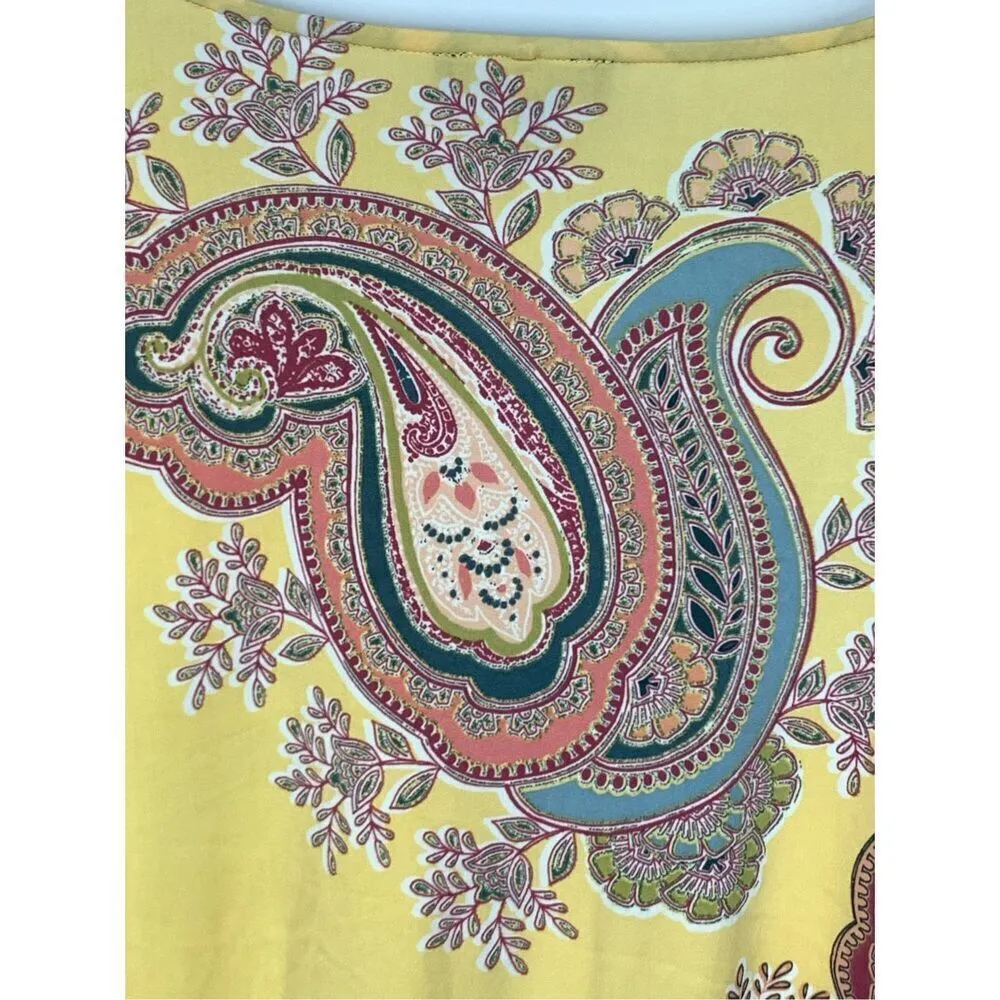 Melissa Paige Women's Paisley V-Neck Bell Sleeve Top Multicolor Size 1X/1X - Image 5