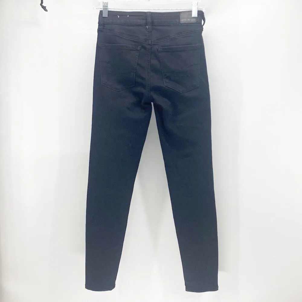 American Eagle black super stretch X jegging minimalist neutral wardrobe basic - Image 7