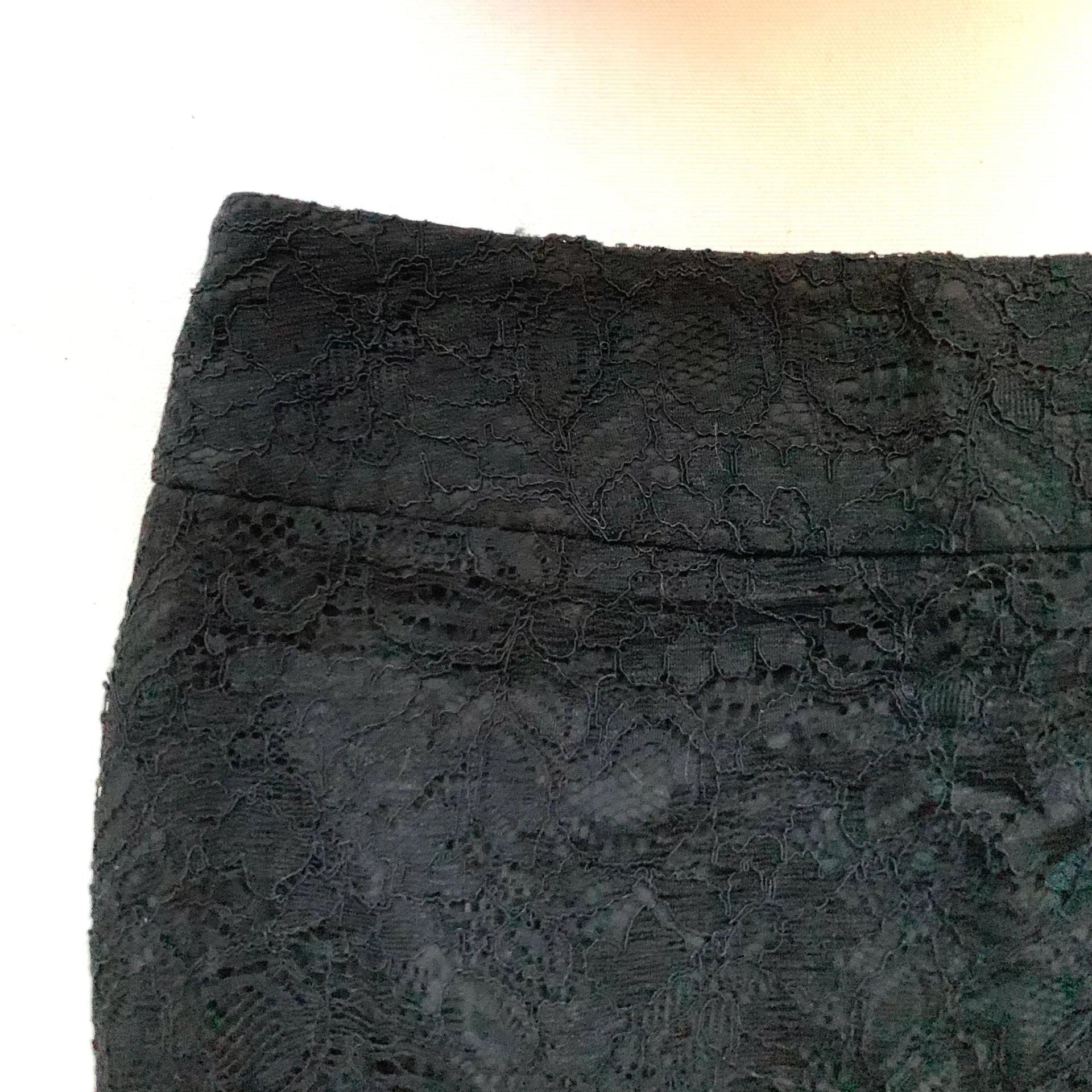 NWT  Black Eyelet Floral Pencil Skirt - Image 4