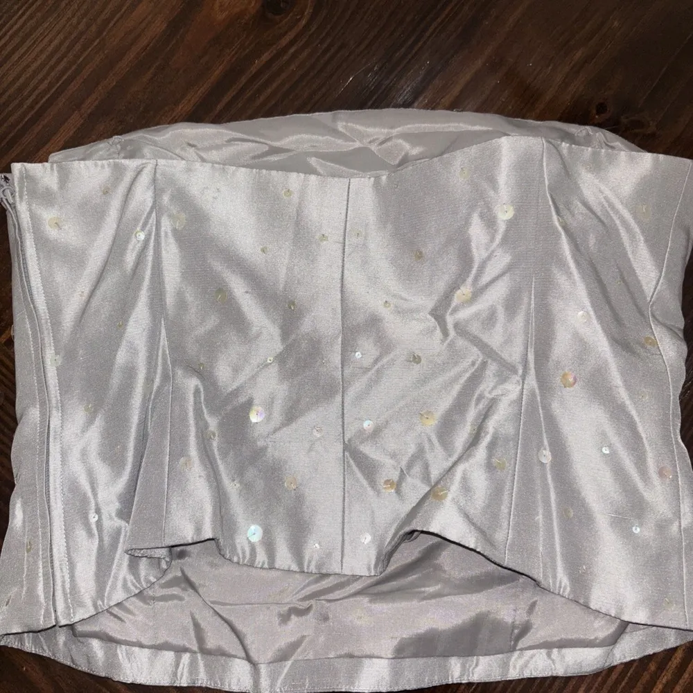 Ann Taylor Vintage Y2K 100% Silk  Structured Lined Bustier Top Size 8P NWT - Image 4