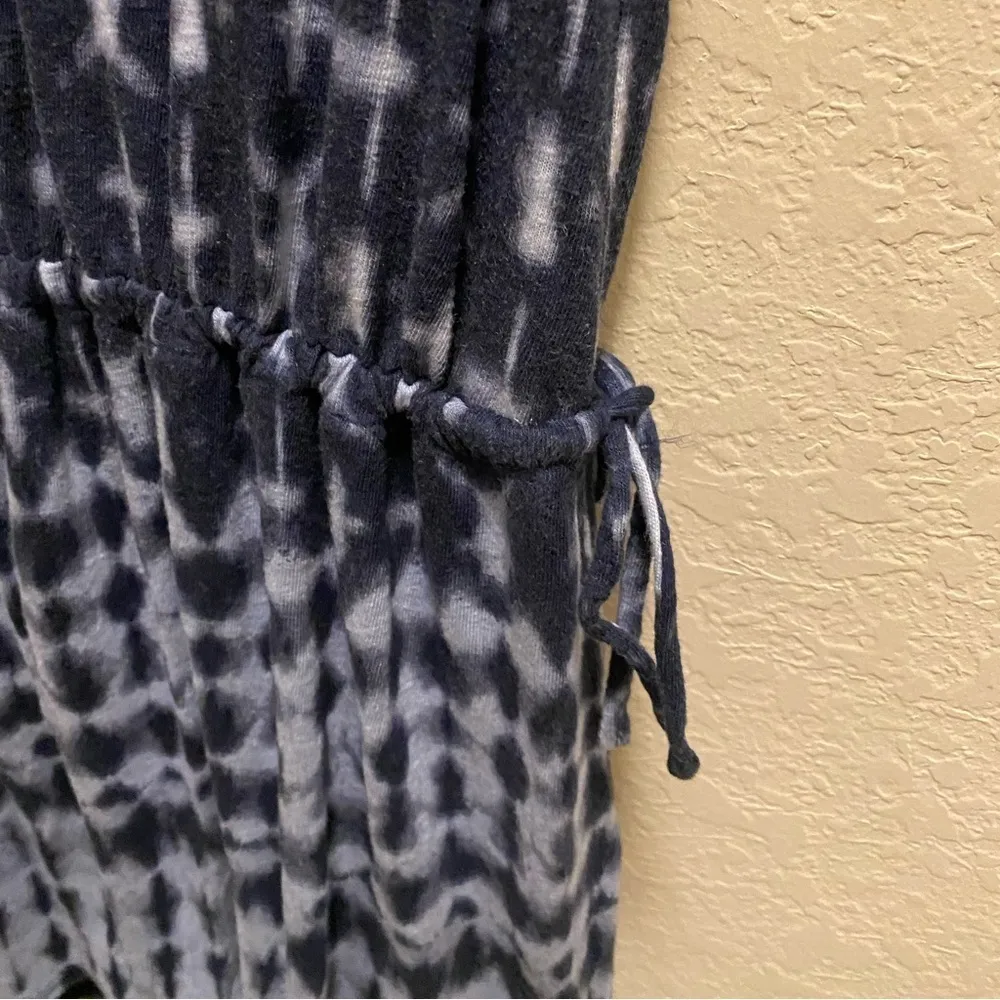 J. Jill Pure Jill Blue & White Tie Dye Linen Blend Tunic Top/Dress Size PS - Image 8