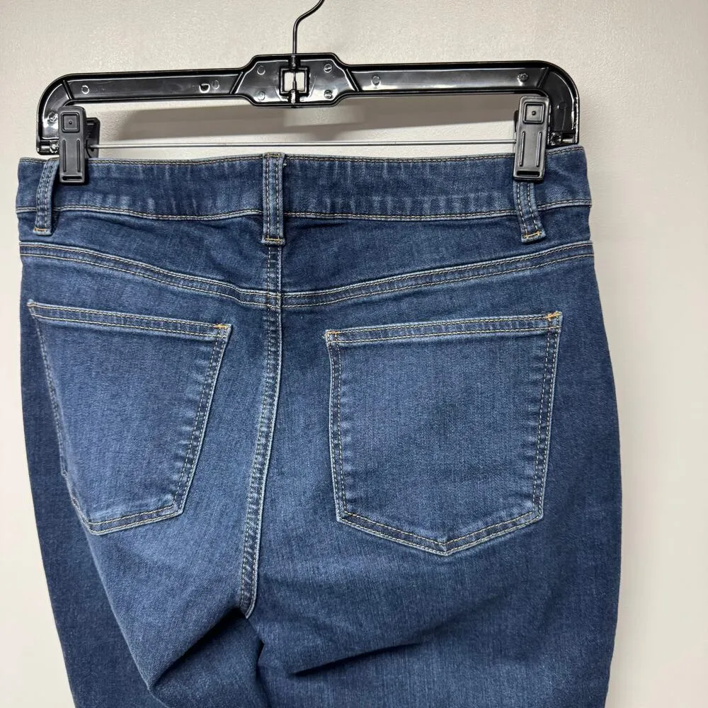 Talbots Womens Heritage Ankle Crop Blue Jeans Mid Rise Medium Wash Size 6 - Image 4