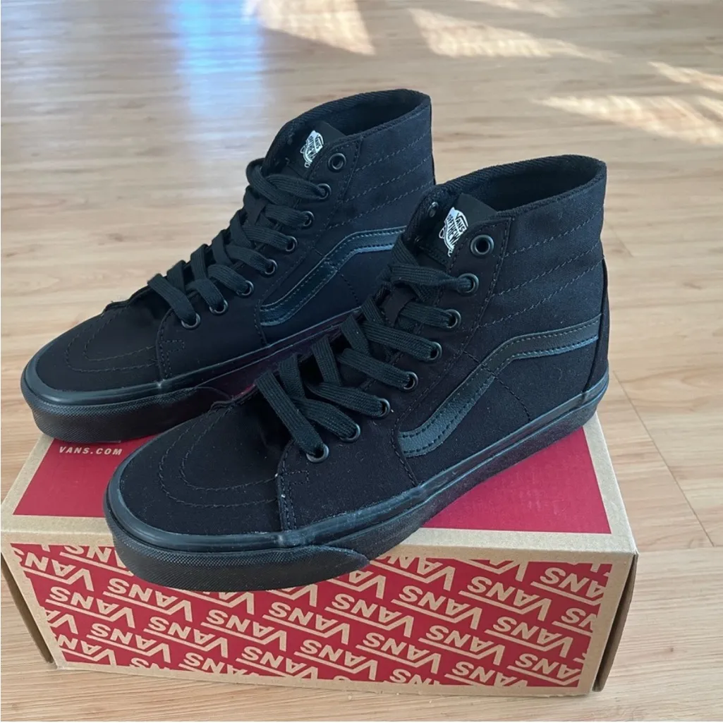 Vans Sk8-Hi Canvas Black Shoes
Women Size 9.0 US - Image 6