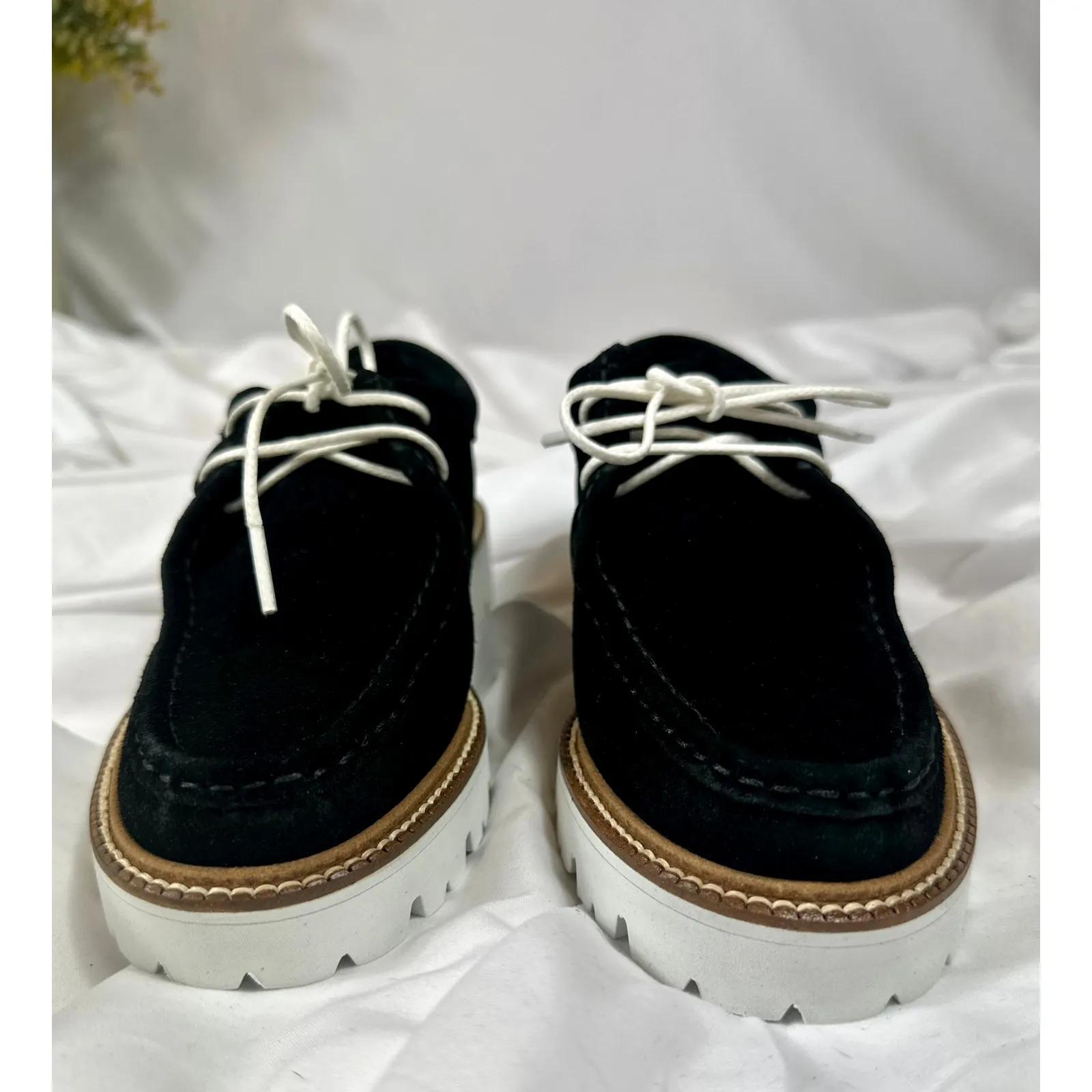 GH Bass Originals Lug Sole Moc Shoes Wallace Suede Black 6.5 - Image 5