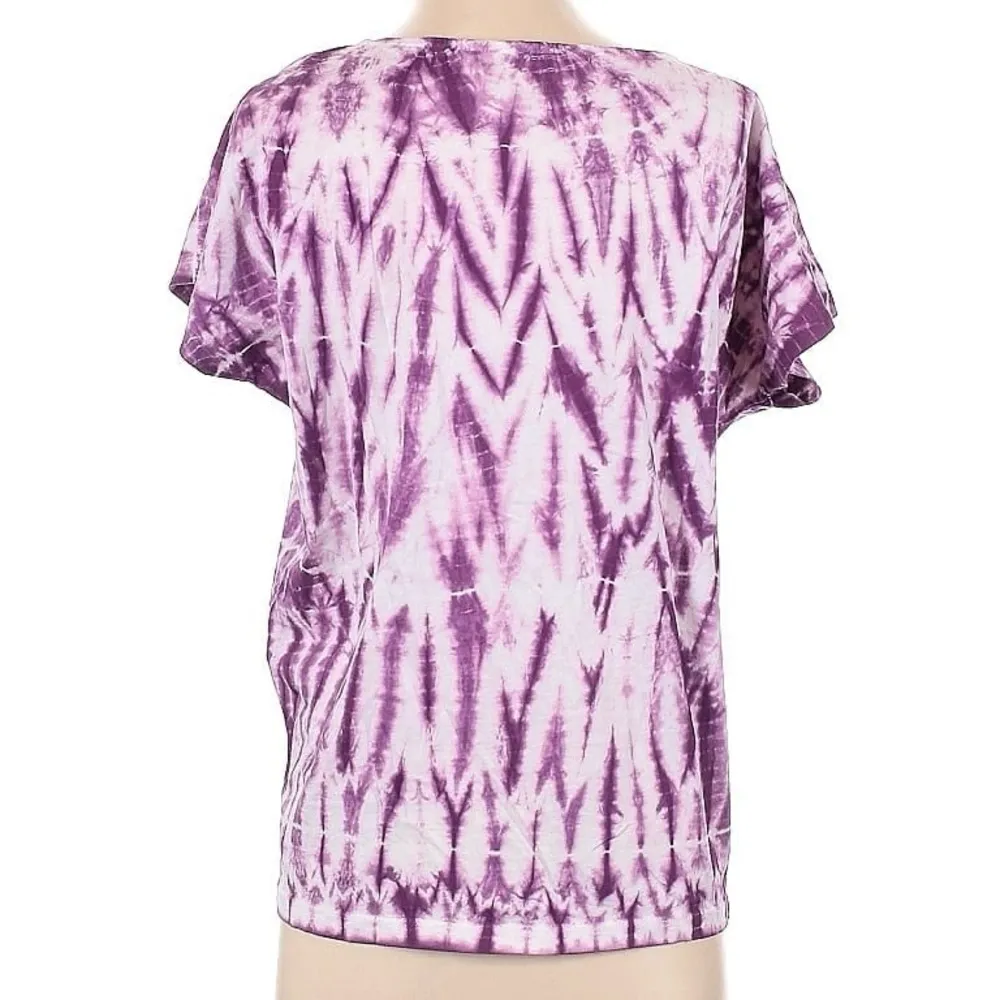 J Jill Purple Shibori Tie Dye T - Image 2