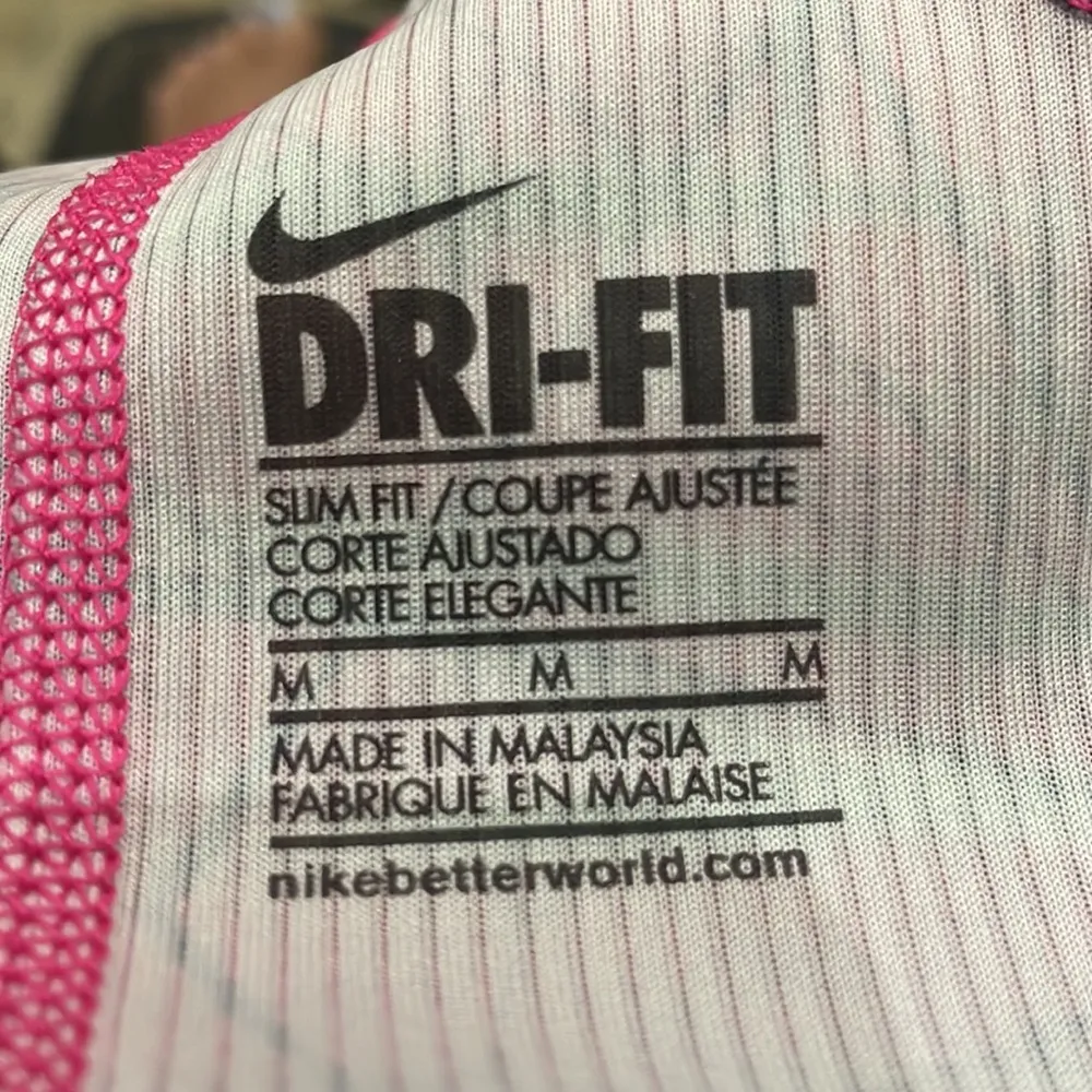 Nike DriFit pink patterned athletic racerback tank top / M / Excellent condition - Image 12