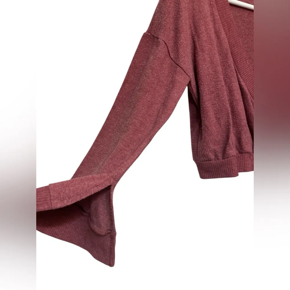 Project Social T mauve wrap front vneck sweater - Image 3