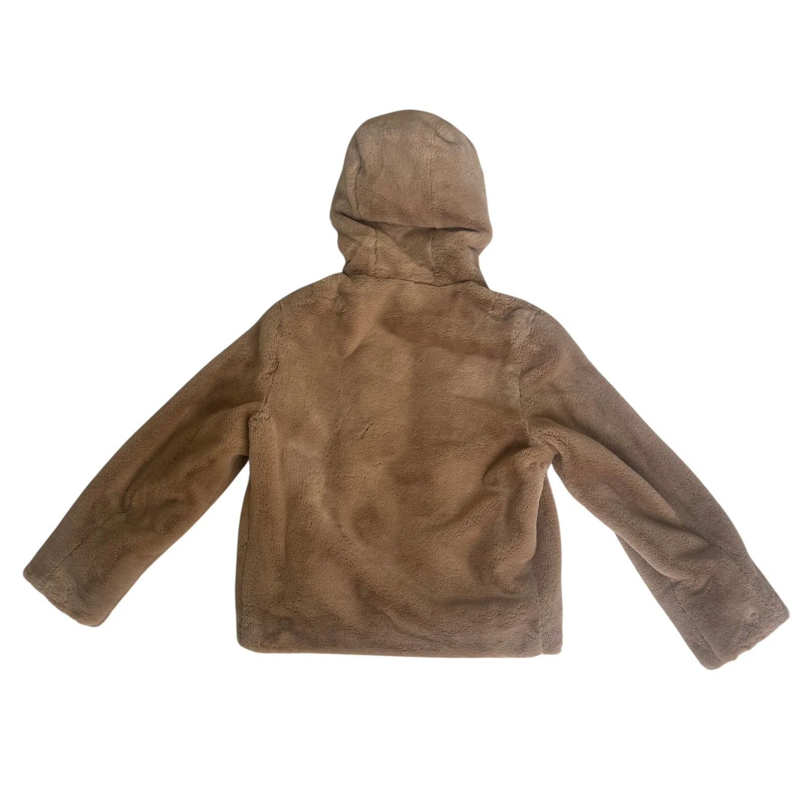 Vince NEW  Plush Hoodie in Sand Dollar - Image 5