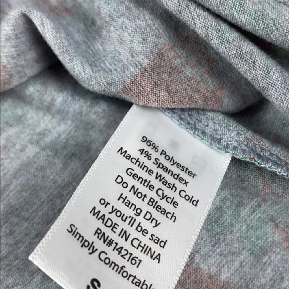 LuLaRoe Irma NWT Size S Gray Green Red - Image 7