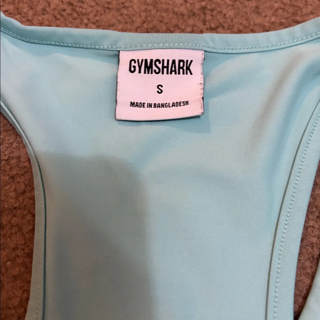 Gymshark Women's Light Blue Tank Top - Image 2