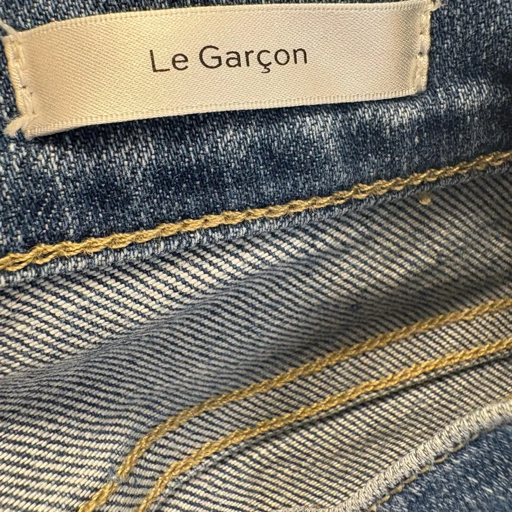Frame Le Garçon Blue Lucerne Slim Boyfriend Ankle Jeans Clean Minimalist Sz 29 - Image 7