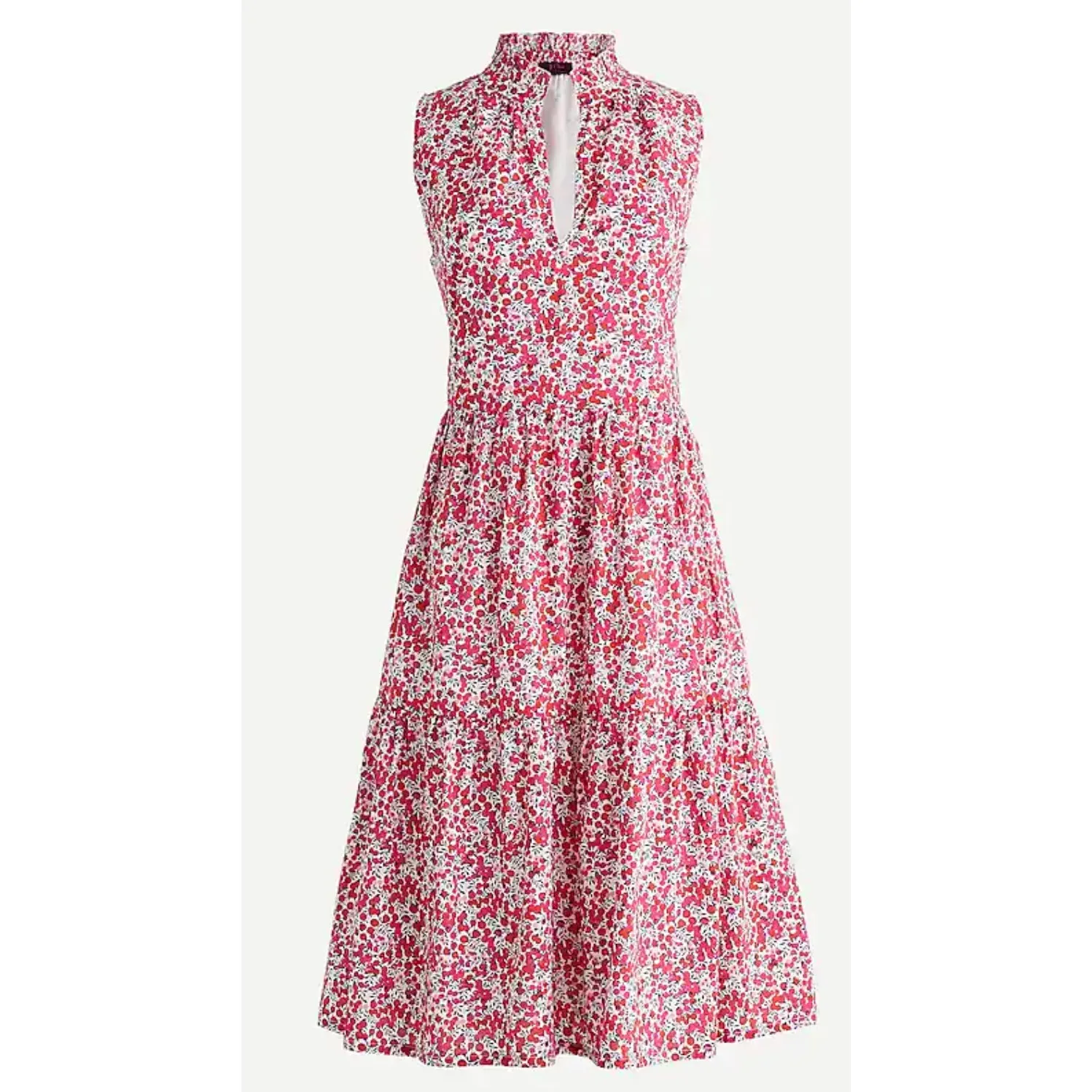 J.Crew Rebecca Cotton poplin tiered popover dress in Liberty® Wiltshire print XS - Image 3