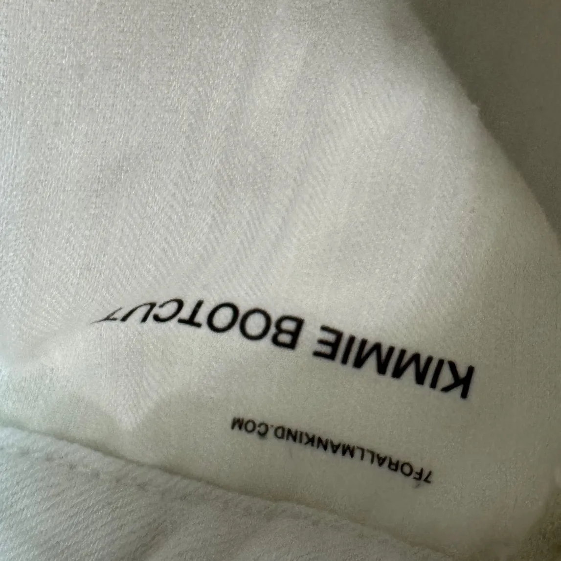 7 For All Mankind Kimmie Bootcut Jeans White Denim Size 26 (B)air Denim - Image 6