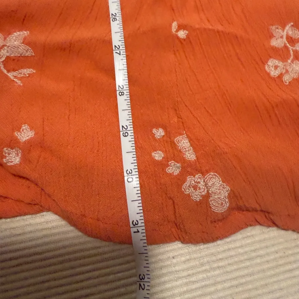 Free People Tangerine Embroidered Dress - Image 4