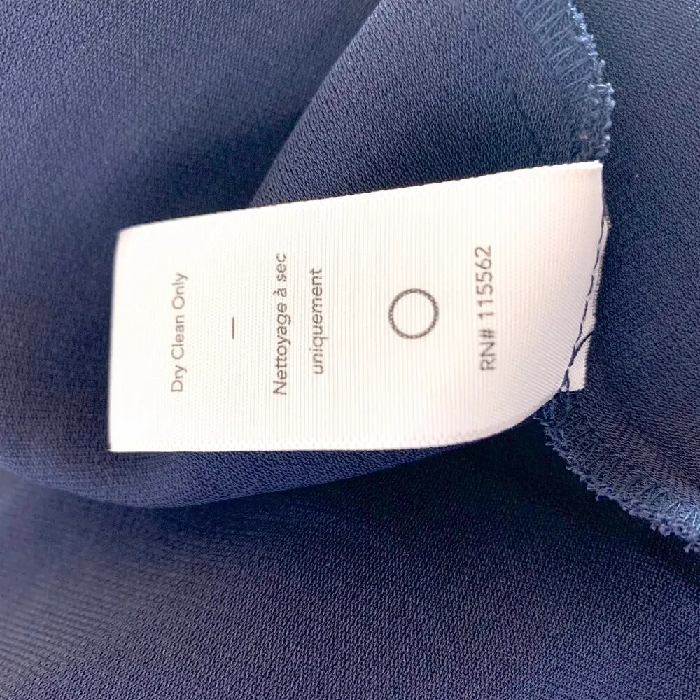 Likely Bellamy Fit and Flare Off the Shoulder Flutter Sleeve Mini Dress Navy 8 - Image 8