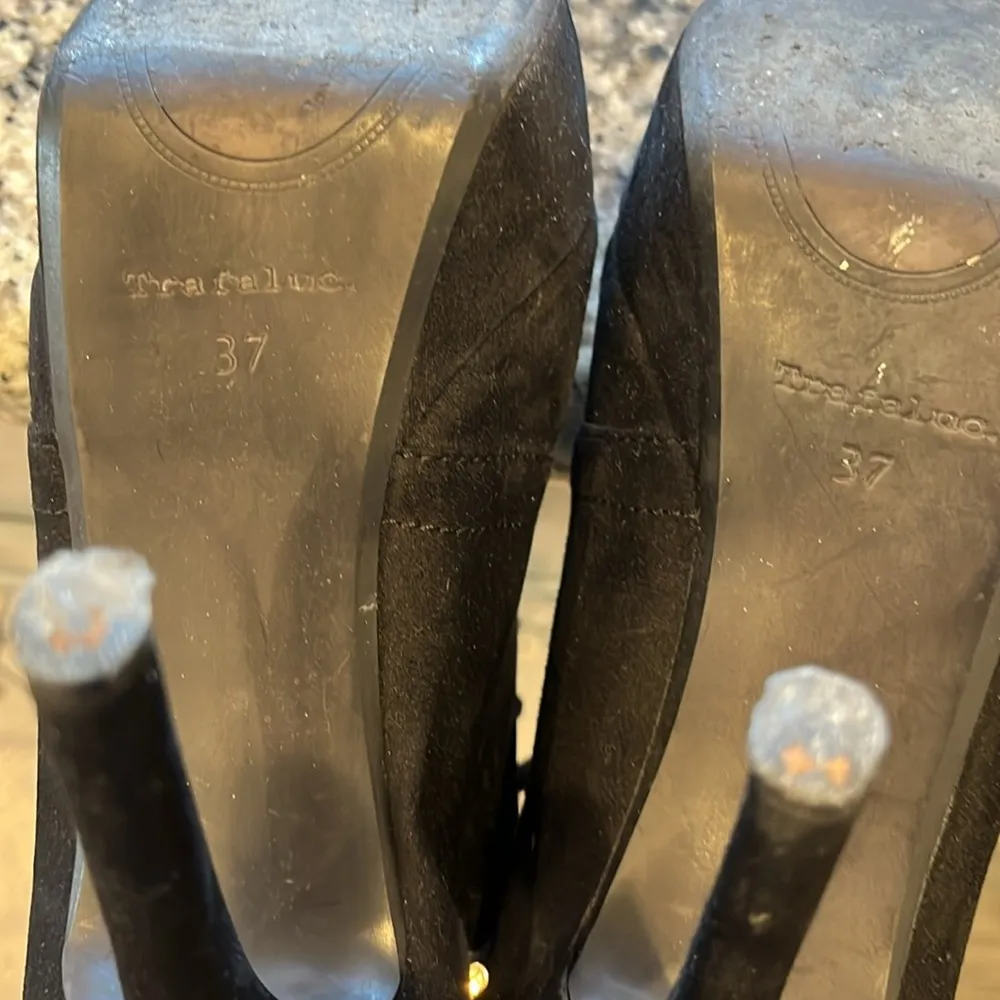 Zara Trafaluc High heel platform booties Black Size 6.5 - Image 11